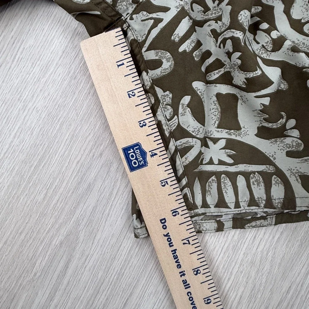 Swim Trunks Natural Life Mens Large Brown Tribal Graphic Print Board Shorts New